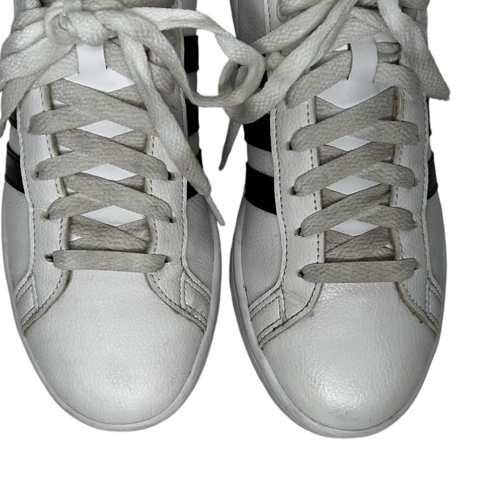 Adidas Cloud Foam Ortholite Float White W/Black S… - image 3